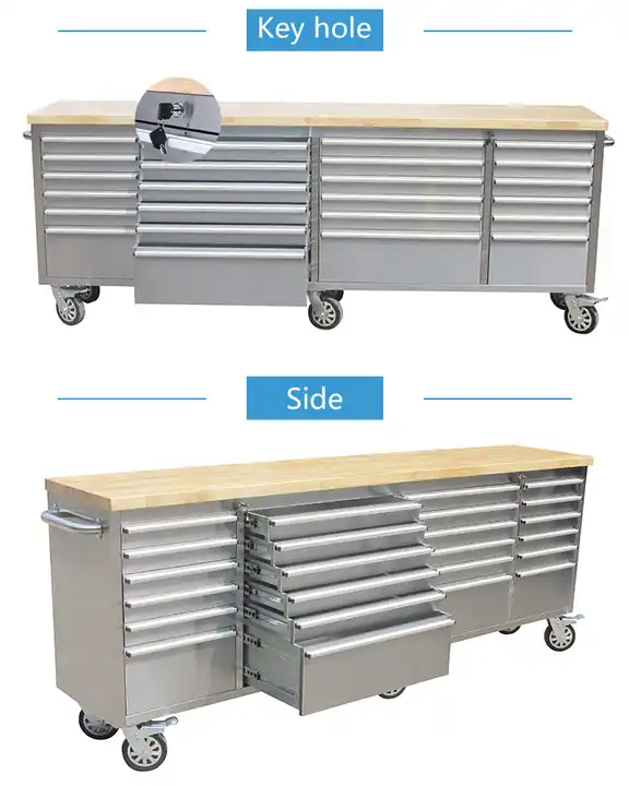 8ft Heavy Duty Rolling Workbench