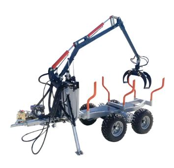 ATV Log Hauling/ Clam Trailer- 1 Ton Capacity. 440lbs. Lift