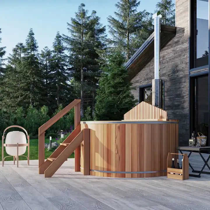 Wood Outdoor Hot Tub (2-3 Person)