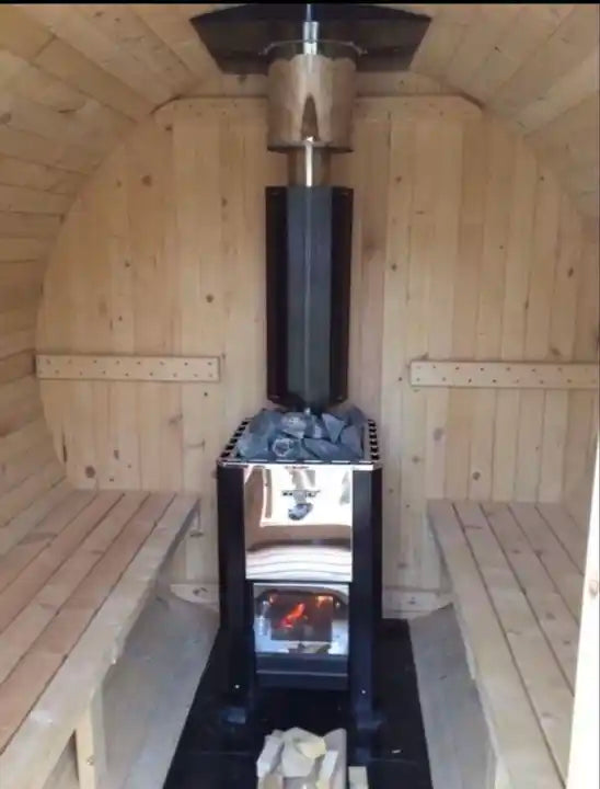 6 Person Square Thermo Hemlock Sauna - 6FT x 7FT