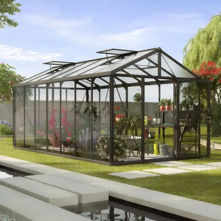 8Ft x 10Ft Aluminum High Profile Green House