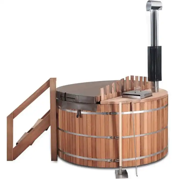 Canadian wooden red cedar hot tub for 3-4 Person