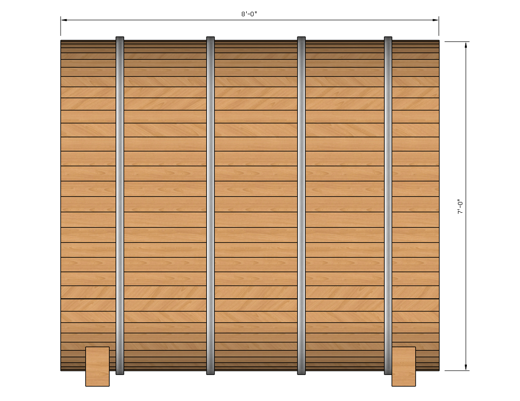8' x 7' Barrel Sauna <br>(6-8 Person)