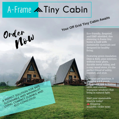 12ft x 28ft A- Frame Tiny Cabin - Skidded