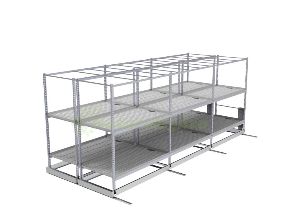 Greenhouse Movable Aluminum Hydroponic Grow Rack System