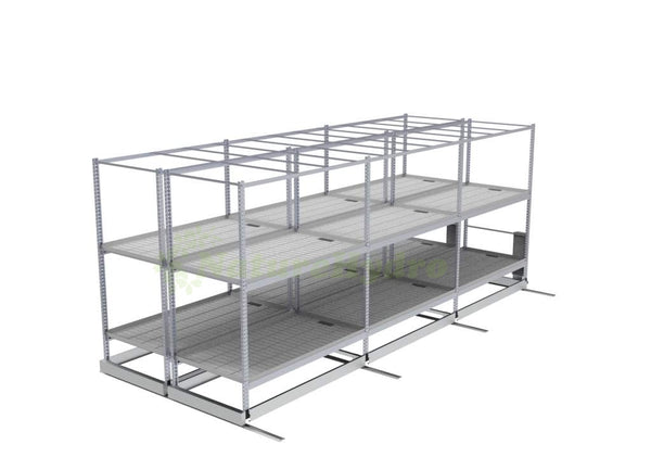 Greenhouse Movable Aluminum Hydroponic Grow Rack System