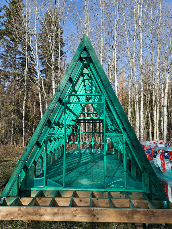 12ft x 28ft A- Frame Tiny Cabin - Skidded