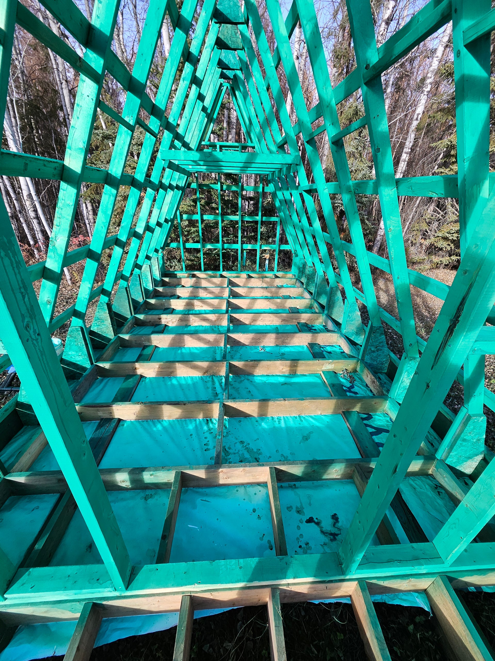 12ft x 16ft A- Frame Tiny Cabin - Skidded