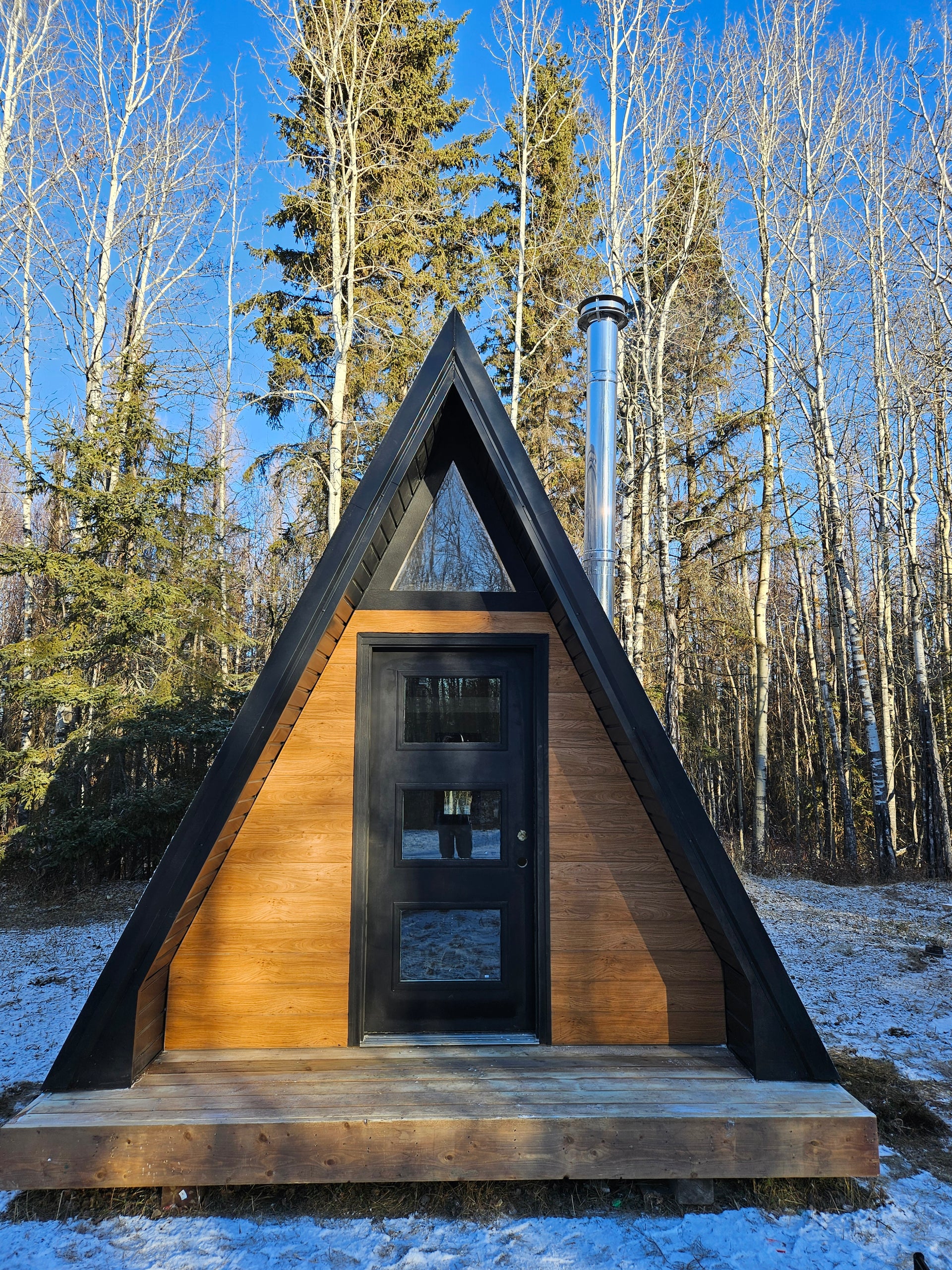 12ft x 16ft A- Frame Tiny Cabin - Skidded