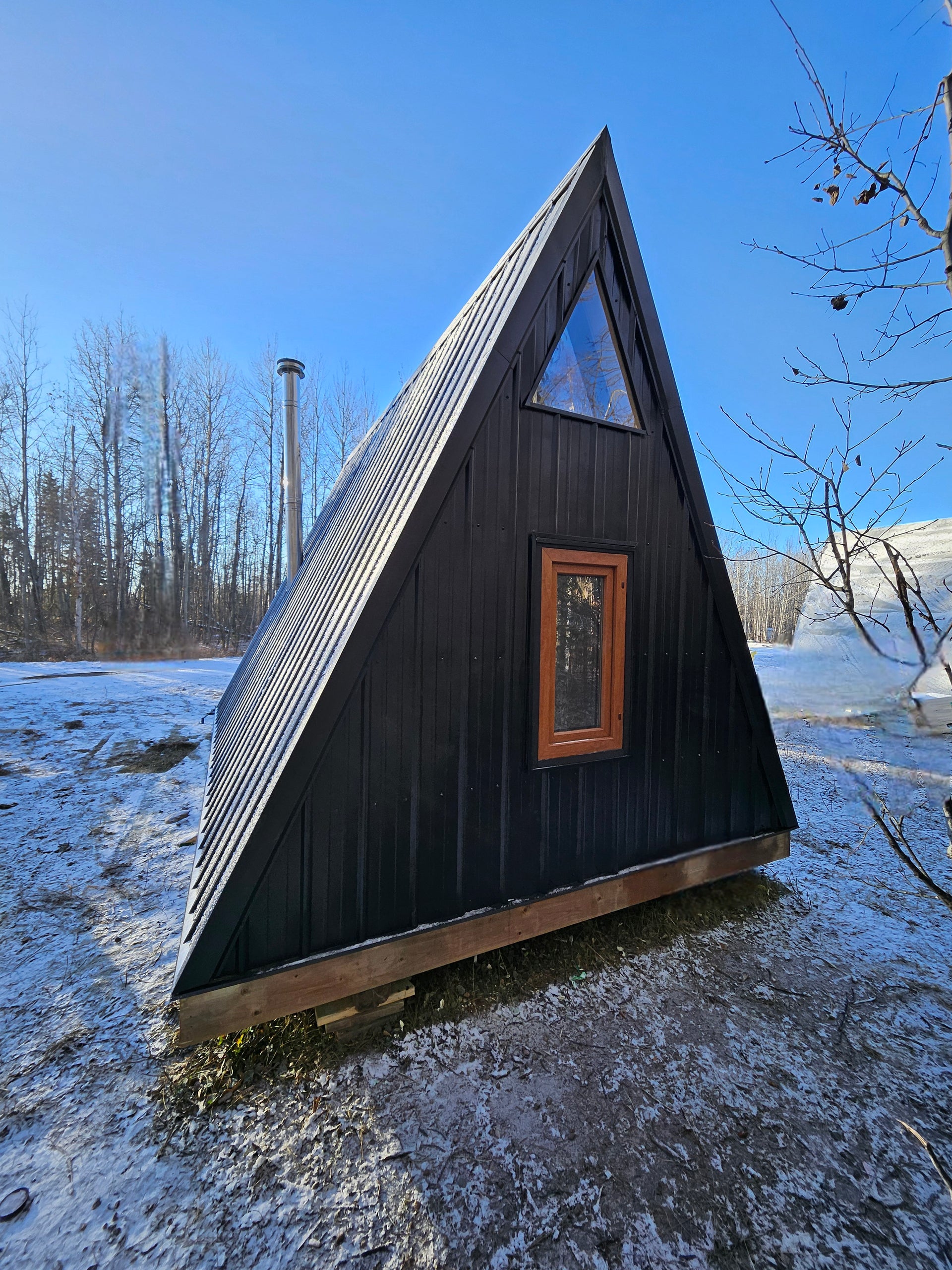 12ft x 16ft A- Frame Tiny Cabin - Skidded