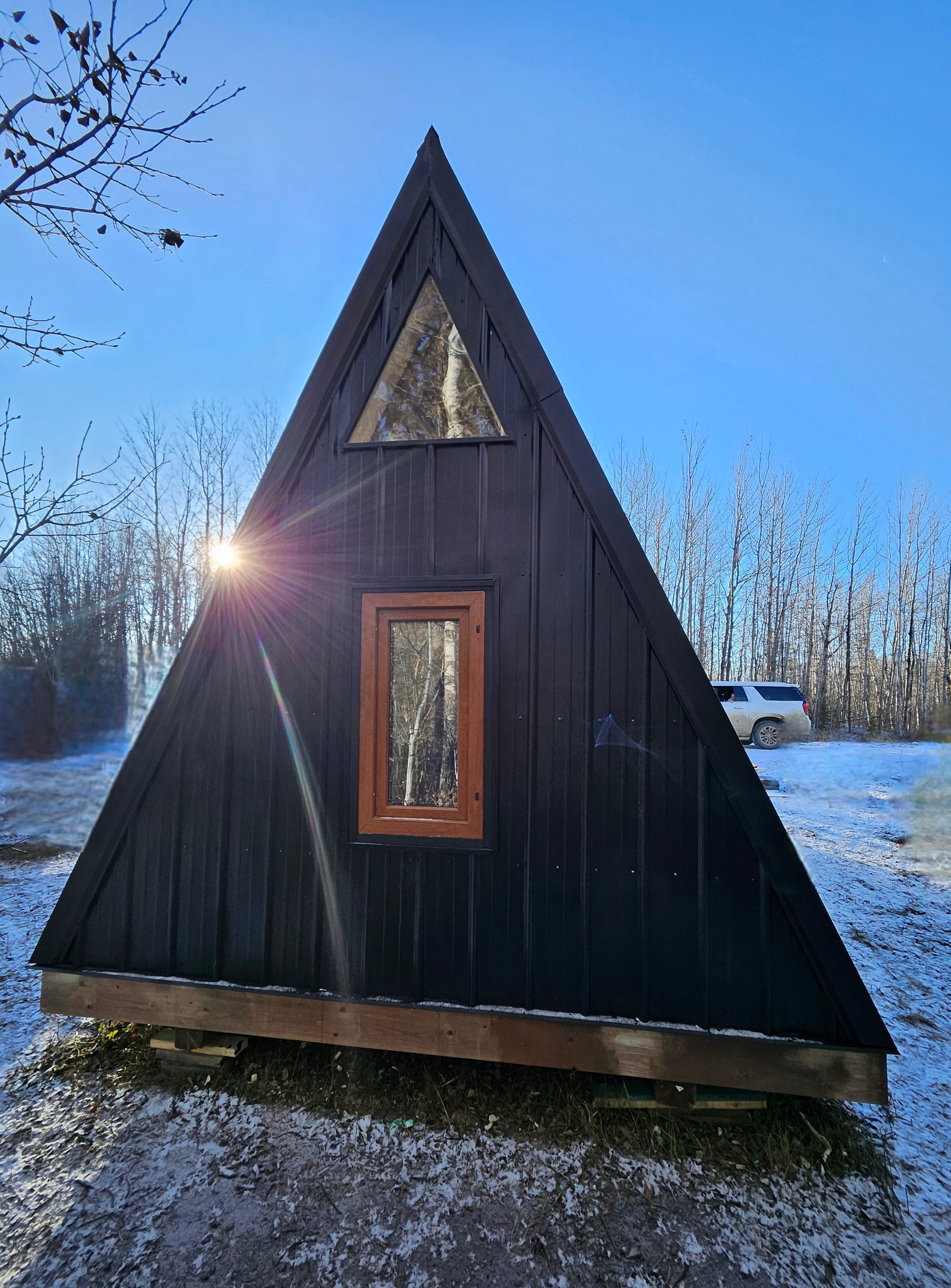12ft x 16ft A- Frame Tiny Cabin - Skidded