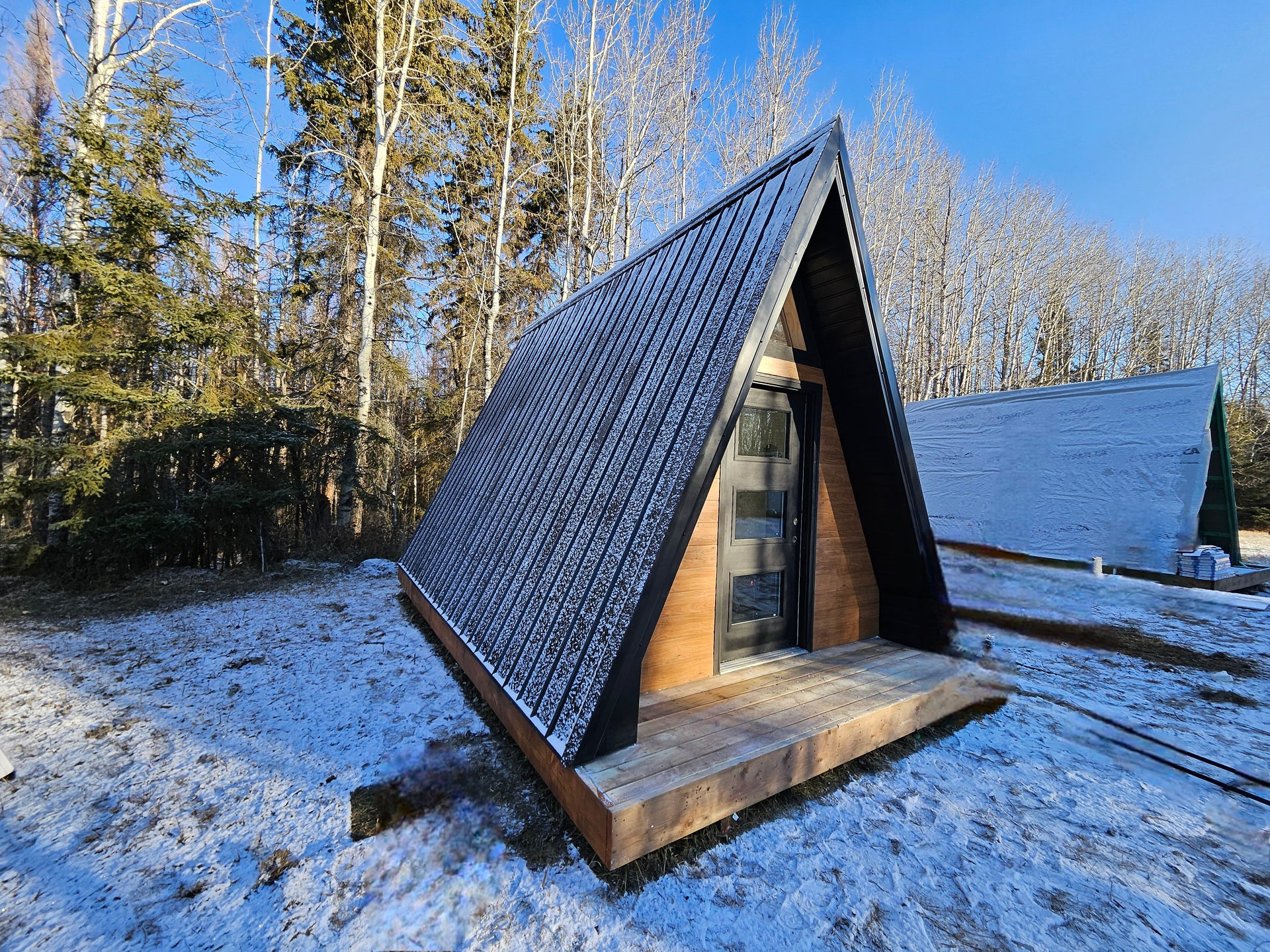 12ft x 16ft A- Frame Tiny Cabin - Skidded