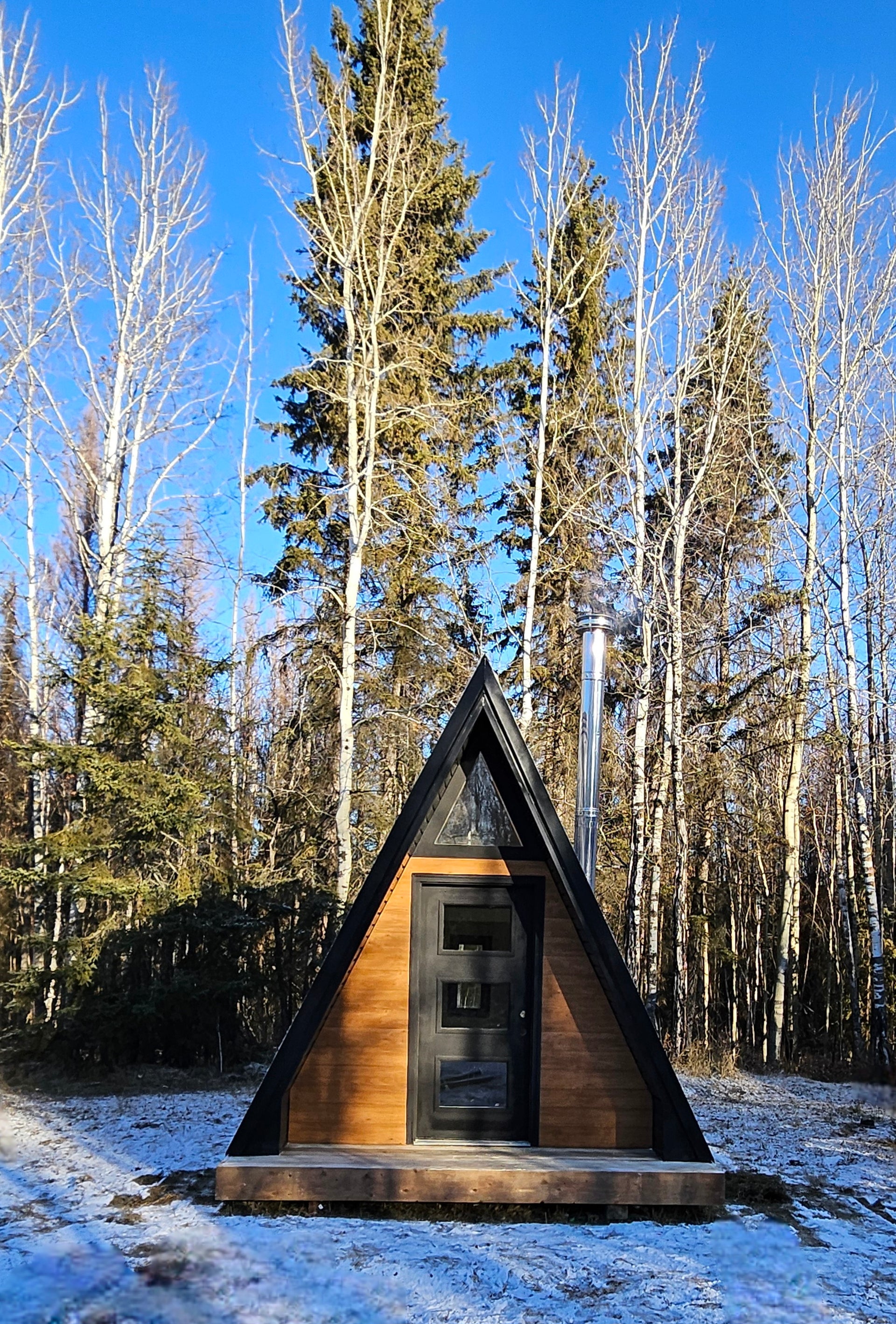 12ft x 16ft A- Frame Tiny Cabin - Skidded