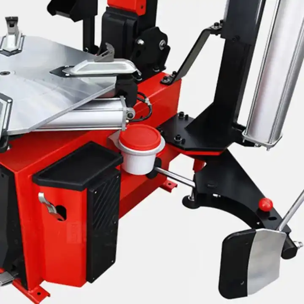 42-Inch Heavy-Duty Truck Tire Changer with a 59-Inch Tire Capacity. Bead Breaker includes both a Disc and Bead Hook.