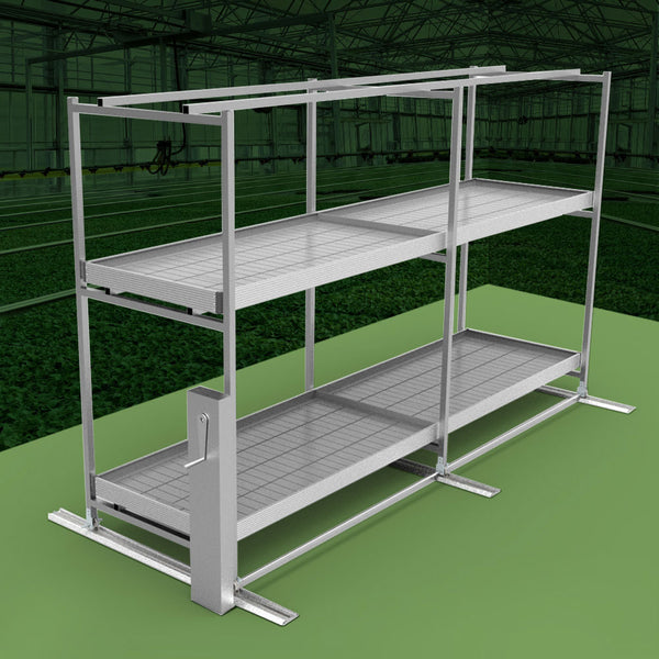 Greenhouse Movable Aluminum Hydroponic Grow Rack System