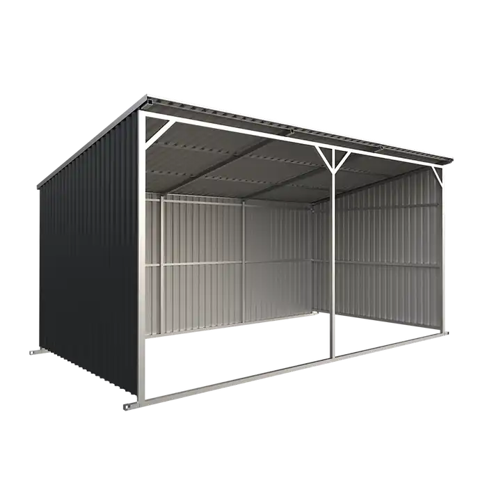 Convenient Medium Duty Metal Horse Shelter