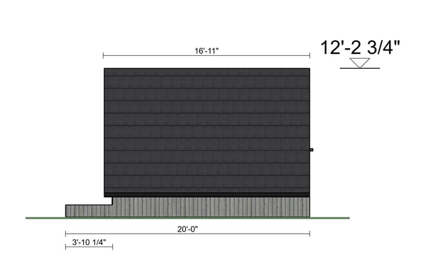 12ft x 16ft A- Frame Tiny Cabin - Skidded