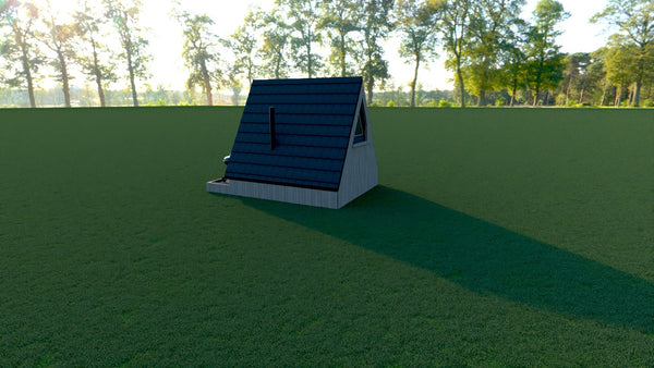 12ft x 16ft A- Frame Tiny Cabin - Skidded