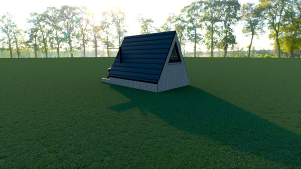 12ft x 20ft A- Frame Tiny Cabin - Skidded
