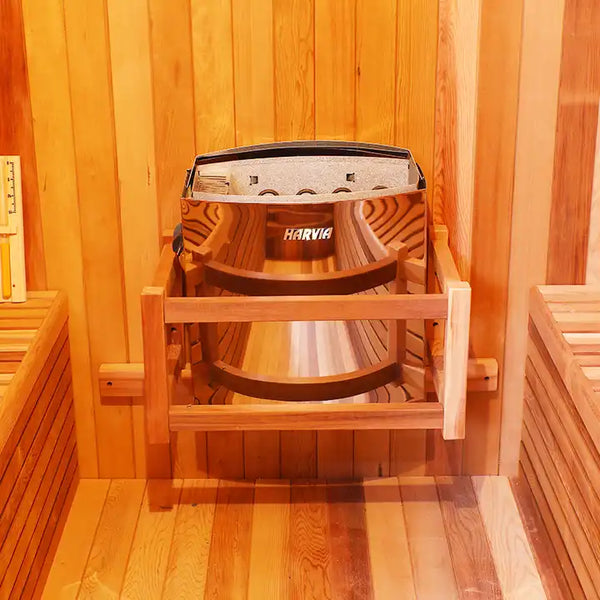 6 Person Square Thermo Hemlock Sauna - 6FT x 7FT