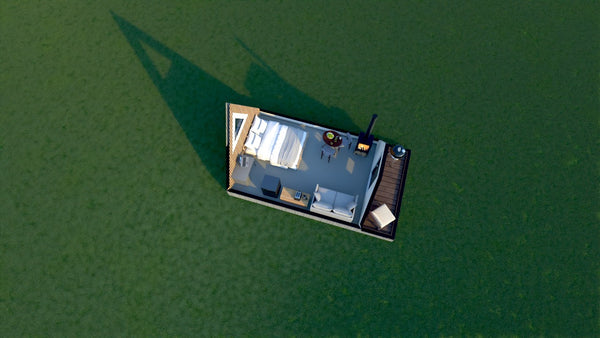 12ft x 20ft A- Frame Tiny Cabin - Skidded