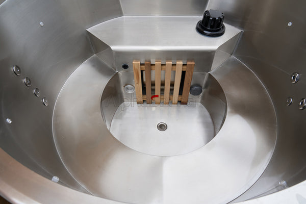 Wood Fired Hot Tub with Liner