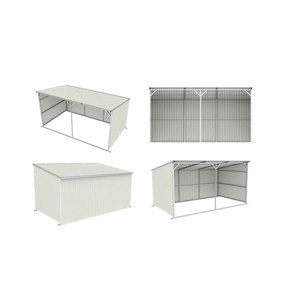 Convenient Medium Duty Metal Horse Shelter