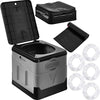 Camping Composting Toilet with Biodegradable Bags