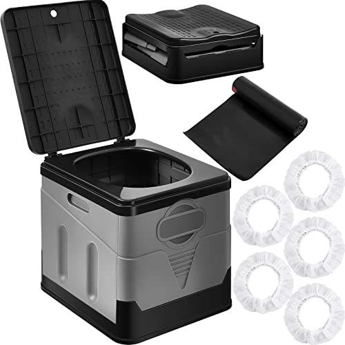 Camping Composting Toilet with Biodegradable Bags