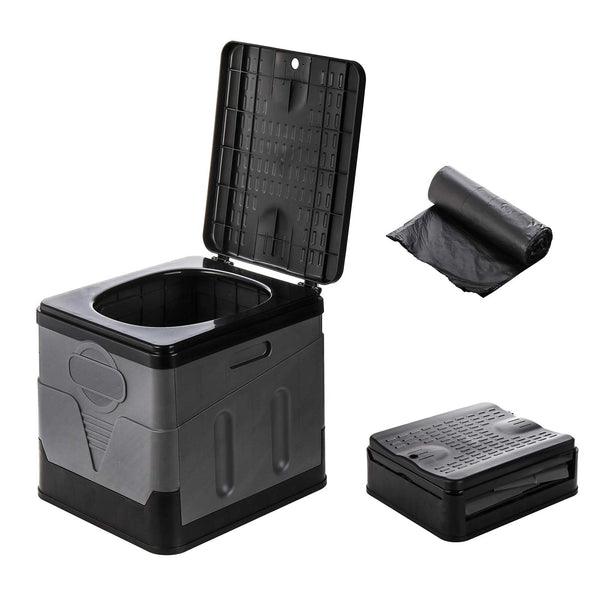 Camping Composting Toilet with Biodegradable Bags