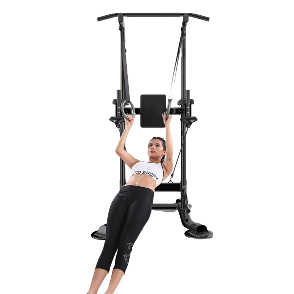 Power Tower Dip Station with Pull-Up Bar & Knee Raise Trainer