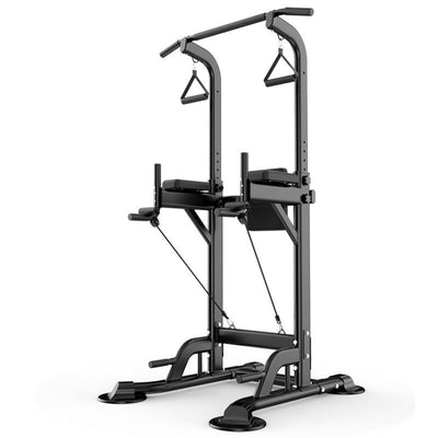 Power Tower Dip Station with Pull-Up Bar & Knee Raise Trainer