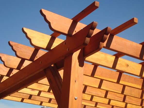 10 Ft. W x 10 Ft Cedar Pergola Kit - Includes Hardware