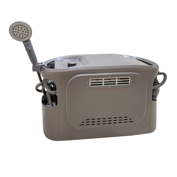 Portable Tankless Water Geyser, 12V DC / Propane