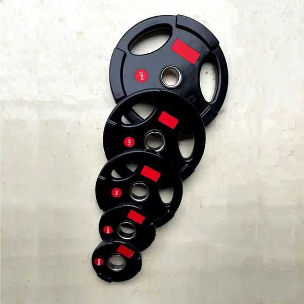 Tri-Grip Rubber Weight Plate Set