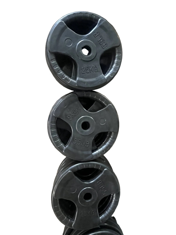 Tri-Grip Rubber Weight Plate Set