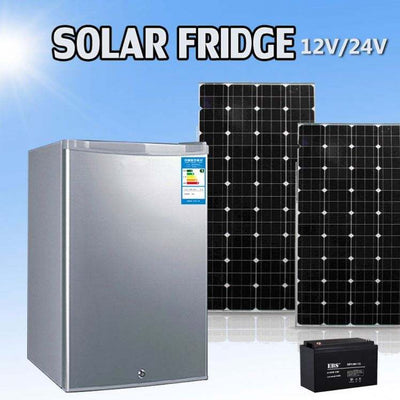 Solar Powered Double Cabinet Freezer & Refrigerator (12V Off-Grid)