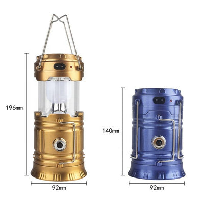 Solar Camping Lantern with USB Charging