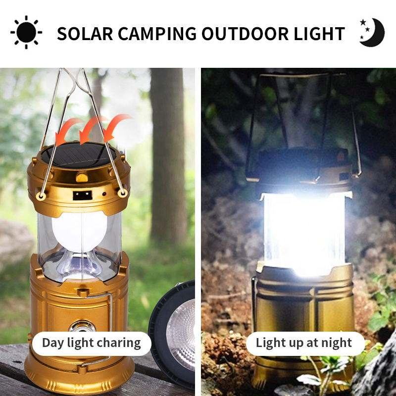 Solar Camping Lantern with USB Charging