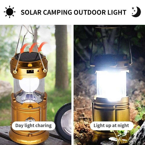 Solar Camping Lantern with USB Charging