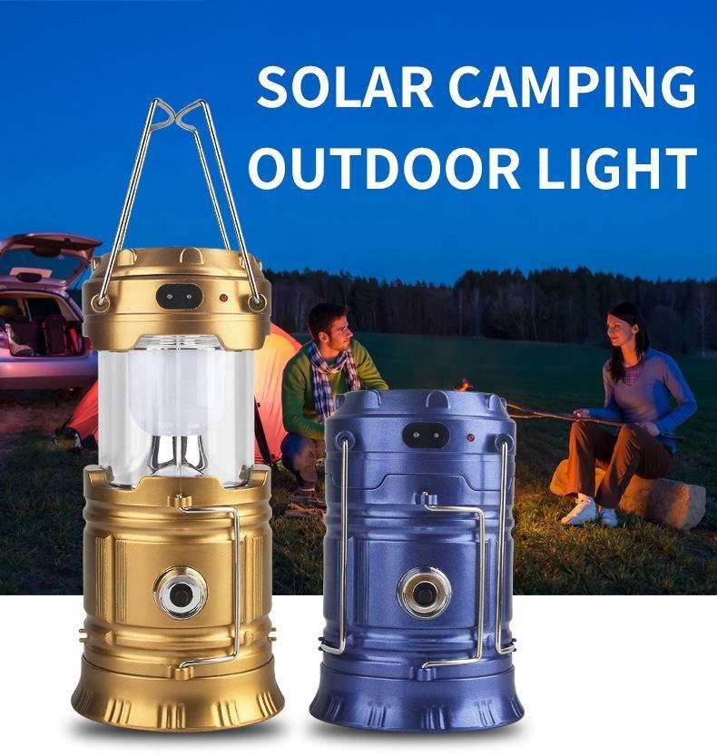 Solar Camping Lantern with USB Charging