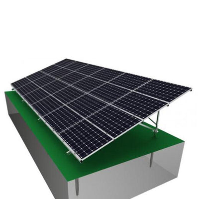 Solar Panel Ground Mounting System with Ground Screw Foundation