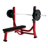 Commercial Flat Bench Press with Integrated Bar Supports