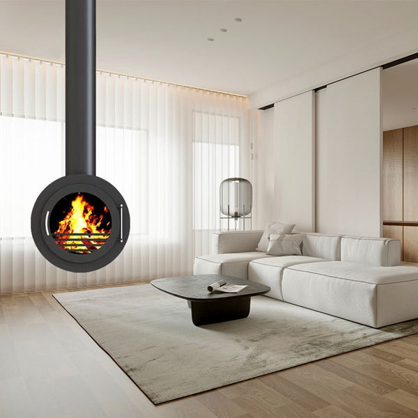 Ceiling-Mounted Wood Burning Stove