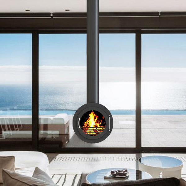 Ceiling-Mounted Wood Burning Stove