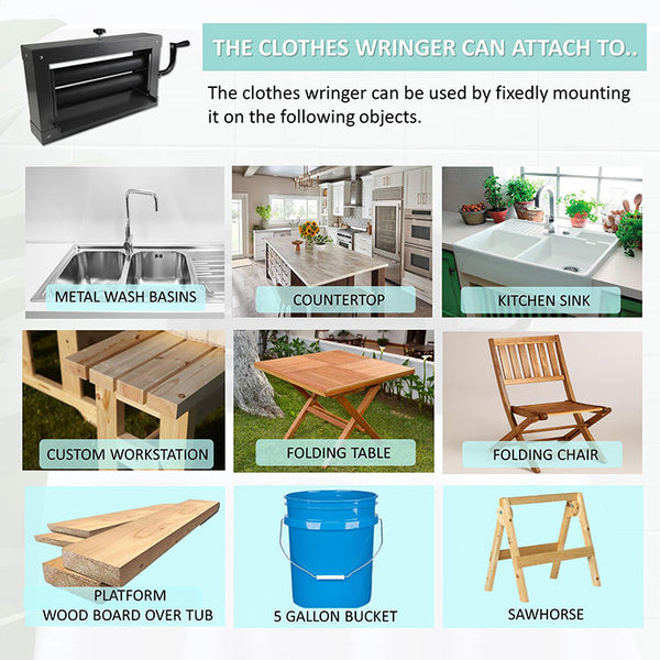 Heavy Duty Off Grid Laundry Wringer